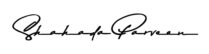 The best way (Asem Kandis PERSONAL USE) to make a short signature is to pick only two or three words in your name. For converting this name Shahada Parveen. Shahada Parveen signature style 9 images and pictures png