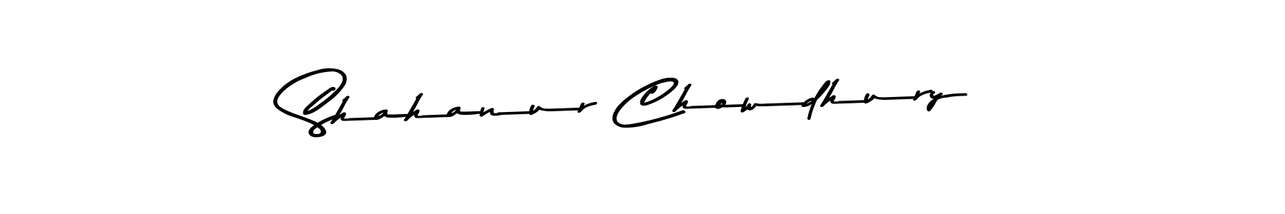 Design your own signature with our free online signature maker. With this signature software, you can create a handwritten (Asem Kandis PERSONAL USE) signature for name Shahanur Chowdhury. Shahanur Chowdhury signature style 9 images and pictures png