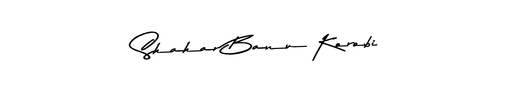 You should practise on your own different ways (Asem Kandis PERSONAL USE) to write your name (Shahar Banu Korobi) in signature. don't let someone else do it for you. Shahar Banu Korobi signature style 9 images and pictures png