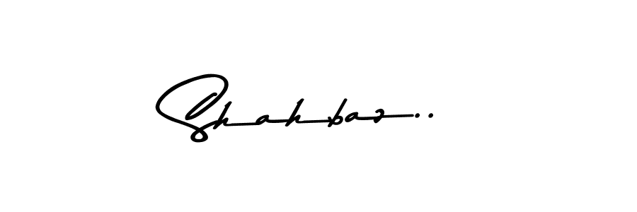 How to make Shahbaz.. name signature. Use Asem Kandis PERSONAL USE style for creating short signs online. This is the latest handwritten sign. Shahbaz.. signature style 9 images and pictures png