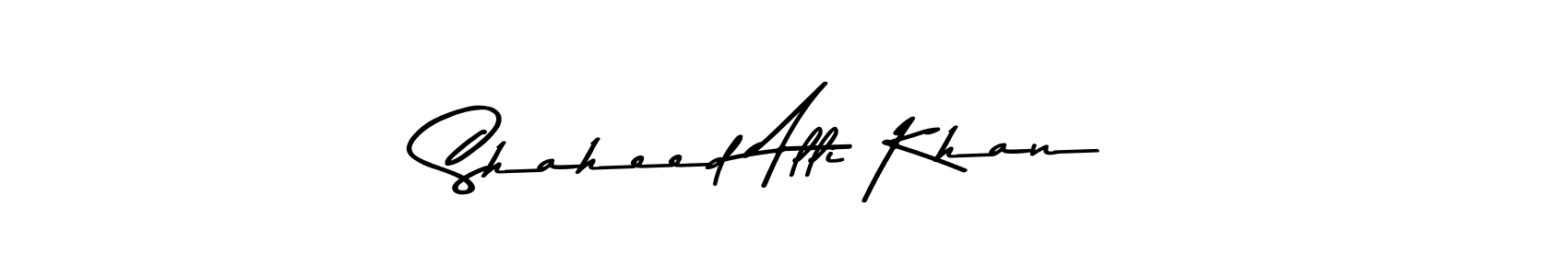 Similarly Asem Kandis PERSONAL USE is the best handwritten signature design. Signature creator online .You can use it as an online autograph creator for name Shaheed Alli Khan. Shaheed Alli Khan signature style 9 images and pictures png