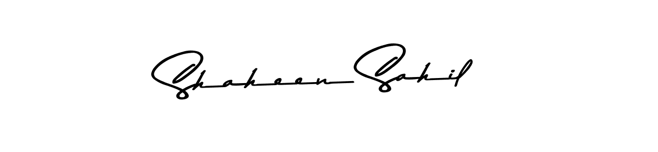 if you are searching for the best signature style for your name Shaheen Sahil. so please give up your signature search. here we have designed multiple signature styles  using Asem Kandis PERSONAL USE. Shaheen Sahil signature style 9 images and pictures png