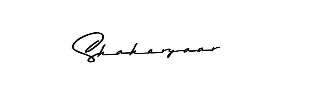 Also we have Shaheryaar name is the best signature style. Create professional handwritten signature collection using Asem Kandis PERSONAL USE autograph style. Shaheryaar signature style 9 images and pictures png