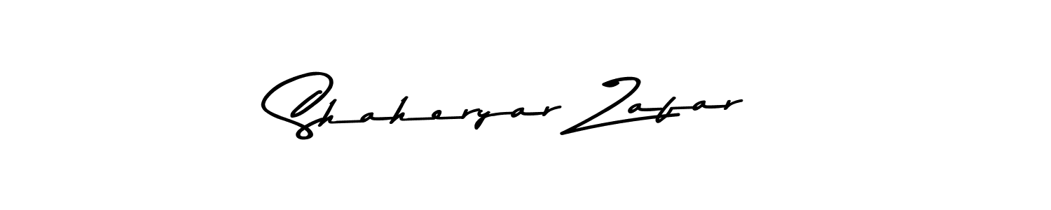 Design your own signature with our free online signature maker. With this signature software, you can create a handwritten (Asem Kandis PERSONAL USE) signature for name Shaheryar Zafar. Shaheryar Zafar signature style 9 images and pictures png