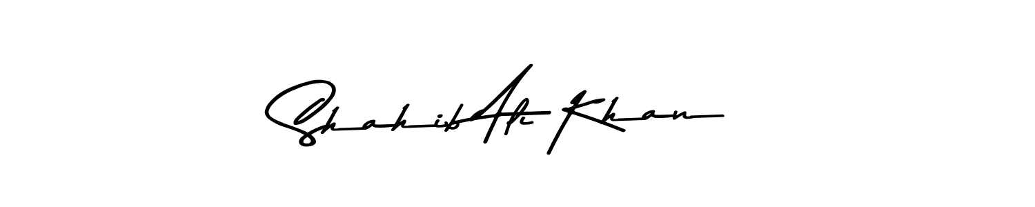 Shahib Ali Khan stylish signature style. Best Handwritten Sign (Asem Kandis PERSONAL USE) for my name. Handwritten Signature Collection Ideas for my name Shahib Ali Khan. Shahib Ali Khan signature style 9 images and pictures png