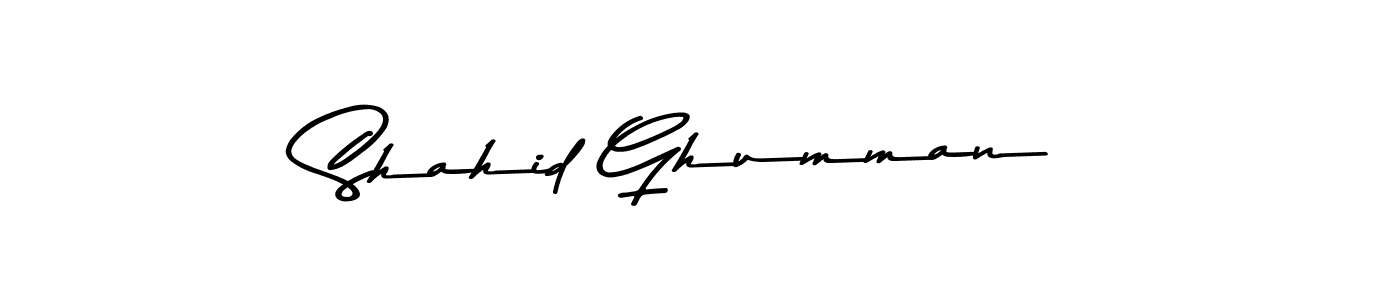 Use a signature maker to create a handwritten signature online. With this signature software, you can design (Asem Kandis PERSONAL USE) your own signature for name Shahid Ghumman. Shahid Ghumman signature style 9 images and pictures png