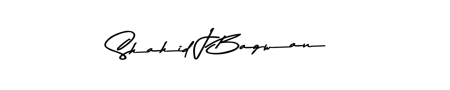 The best way (Asem Kandis PERSONAL USE) to make a short signature is to pick only two or three words in your name. The name Shahid J Bagwan include a total of six letters. For converting this name. Shahid J Bagwan signature style 9 images and pictures png