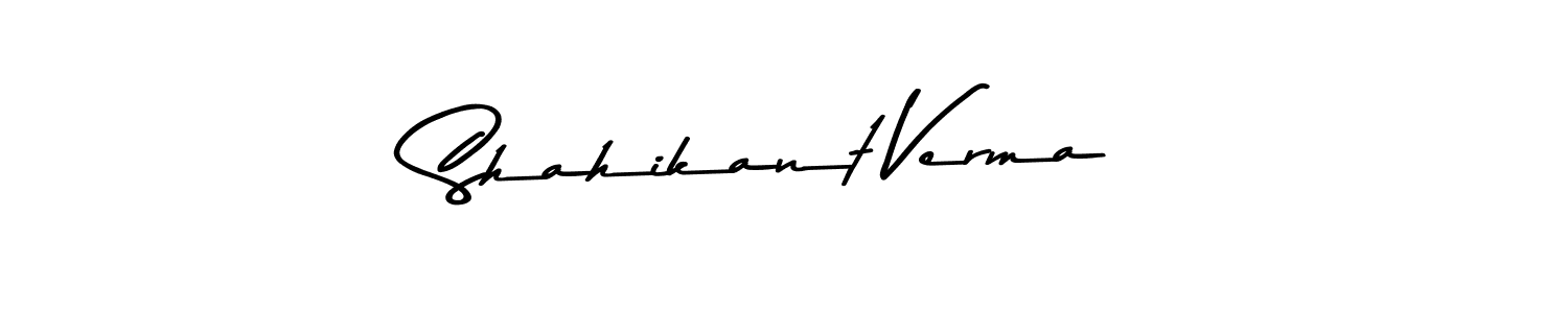 Make a beautiful signature design for name Shahikant Verma. With this signature (Asem Kandis PERSONAL USE) style, you can create a handwritten signature for free. Shahikant Verma signature style 9 images and pictures png