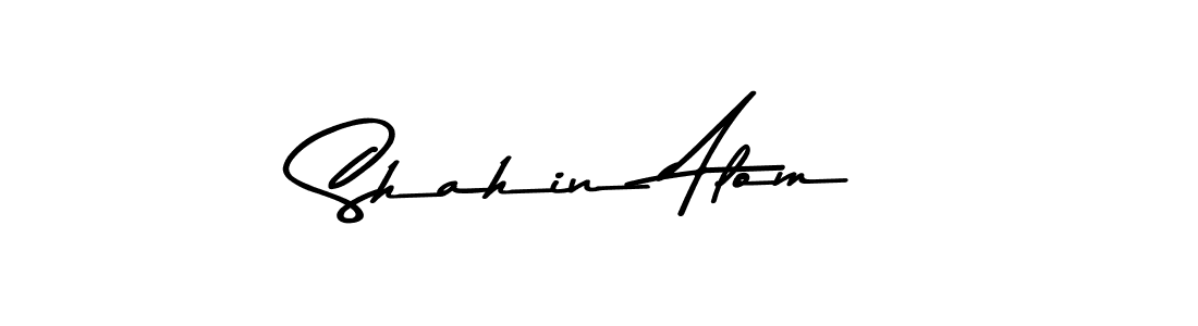 Shahin Alom stylish signature style. Best Handwritten Sign (Asem Kandis PERSONAL USE) for my name. Handwritten Signature Collection Ideas for my name Shahin Alom. Shahin Alom signature style 9 images and pictures png
