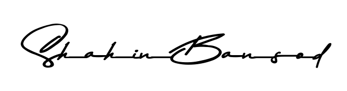 The Asem Kandis PERSONAL USE handwriting style adds charm and authenticity to name Shahin Bansod. A wonderful choice for personal thank-you notes. Shahin Bansod signature style 9 images and pictures png