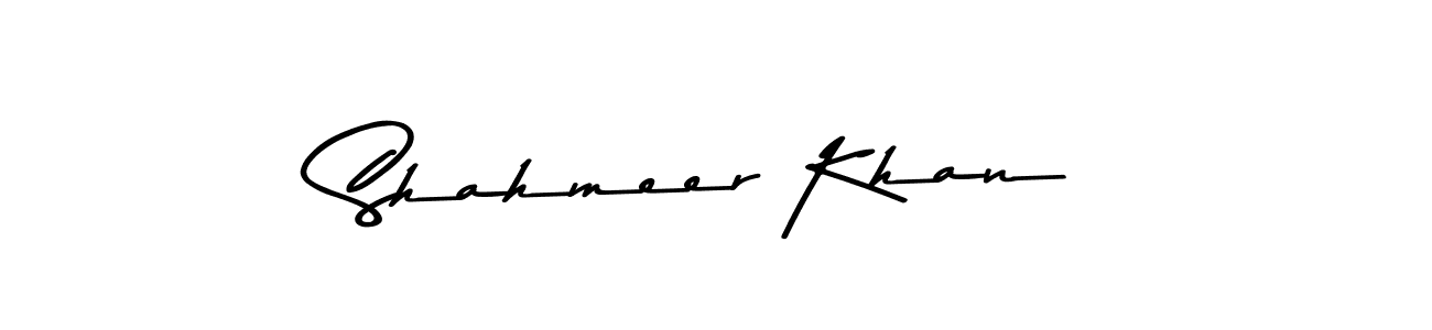 Design your own signature with our free online signature maker. With this signature software, you can create a handwritten (Asem Kandis PERSONAL USE) signature for name Shahmeer Khan. Shahmeer Khan signature style 9 images and pictures png
