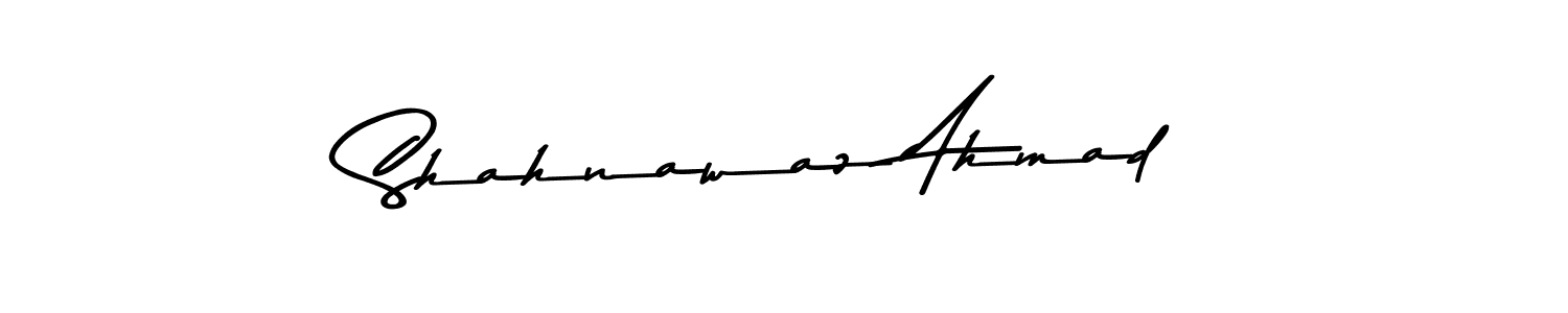 How to make Shahnawaz Ahmad name signature. Use Asem Kandis PERSONAL USE style for creating short signs online. This is the latest handwritten sign. Shahnawaz Ahmad signature style 9 images and pictures png
