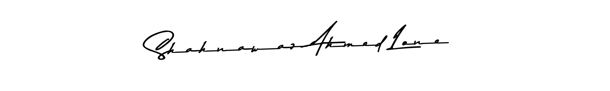 How to make Shahnawaz Ahmed Lone name signature. Use Asem Kandis PERSONAL USE style for creating short signs online. This is the latest handwritten sign. Shahnawaz Ahmed Lone signature style 9 images and pictures png