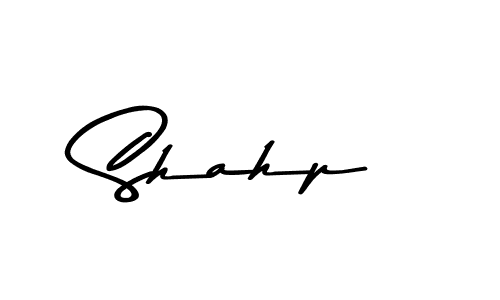 Design your own signature with our free online signature maker. With this signature software, you can create a handwritten (Asem Kandis PERSONAL USE) signature for name Shahp. Shahp signature style 9 images and pictures png