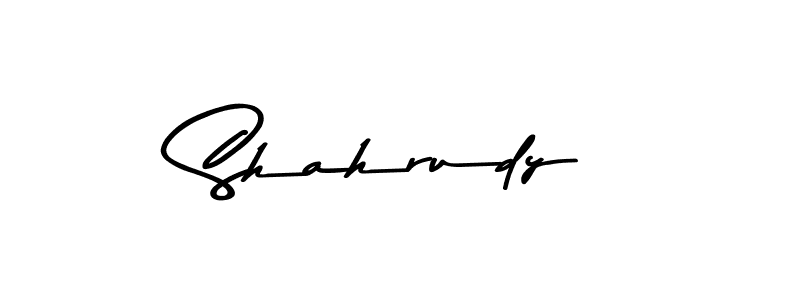 Make a beautiful signature design for name Shahrudy. With this signature (Asem Kandis PERSONAL USE) style, you can create a handwritten signature for free. Shahrudy signature style 9 images and pictures png