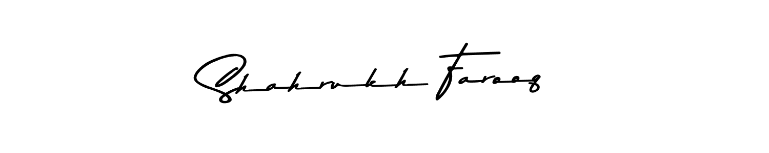 if you are searching for the best signature style for your name Shahrukh Farooq. so please give up your signature search. here we have designed multiple signature styles  using Asem Kandis PERSONAL USE. Shahrukh Farooq signature style 9 images and pictures png