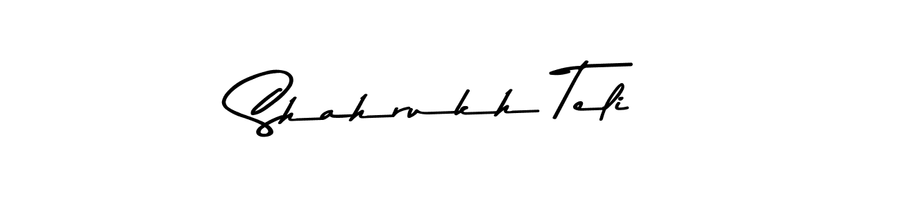 Also You can easily find your signature by using the search form. We will create Shahrukh Teli name handwritten signature images for you free of cost using Asem Kandis PERSONAL USE sign style. Shahrukh Teli signature style 9 images and pictures png