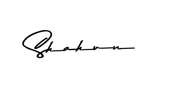 Design your own signature with our free online signature maker. With this signature software, you can create a handwritten (Asem Kandis PERSONAL USE) signature for name Shahun. Shahun signature style 9 images and pictures png