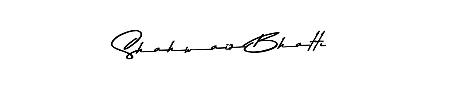 How to make Shahwaiz Bhatti signature? Asem Kandis PERSONAL USE is a professional autograph style. Create handwritten signature for Shahwaiz Bhatti name. Shahwaiz Bhatti signature style 9 images and pictures png