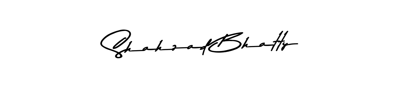 Design your own signature with our free online signature maker. With this signature software, you can create a handwritten (Asem Kandis PERSONAL USE) signature for name Shahzad Bhatty. Shahzad Bhatty signature style 9 images and pictures png