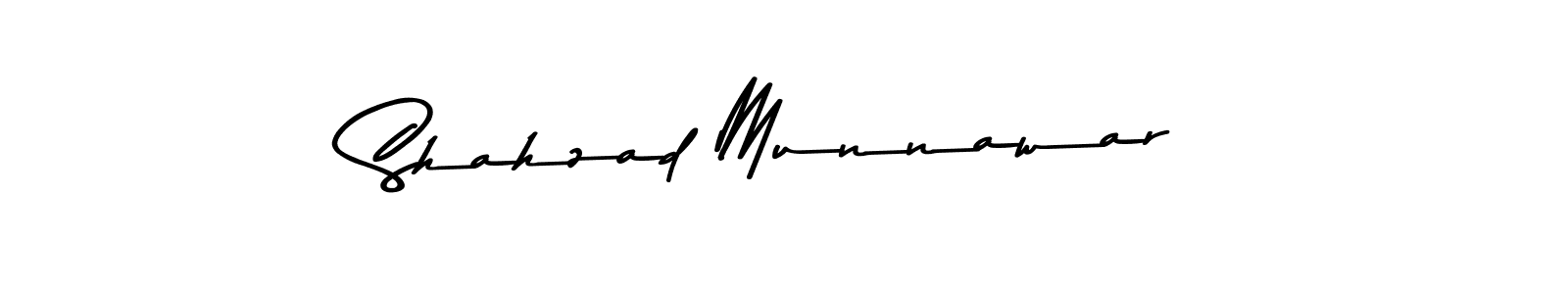 Design your own signature with our free online signature maker. With this signature software, you can create a handwritten (Asem Kandis PERSONAL USE) signature for name Shahzad Munnawar. Shahzad Munnawar signature style 9 images and pictures png