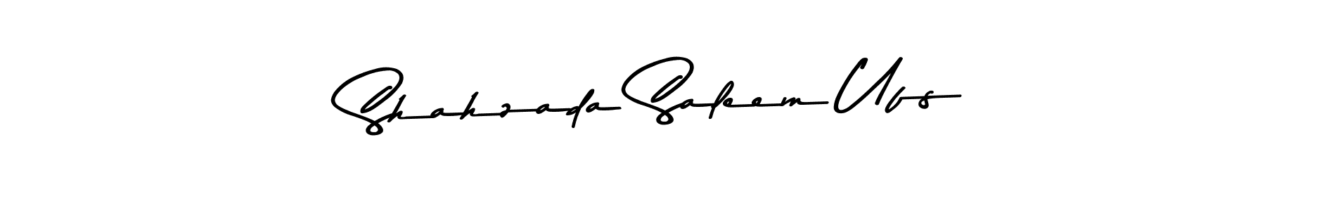 Use a signature maker to create a handwritten signature online. With this signature software, you can design (Asem Kandis PERSONAL USE) your own signature for name Shahzada Saleem Ufs. Shahzada Saleem Ufs signature style 9 images and pictures png