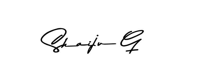 Make a beautiful signature design for name Shaiju G. With this signature (Asem Kandis PERSONAL USE) style, you can create a handwritten signature for free. Shaiju G signature style 9 images and pictures png