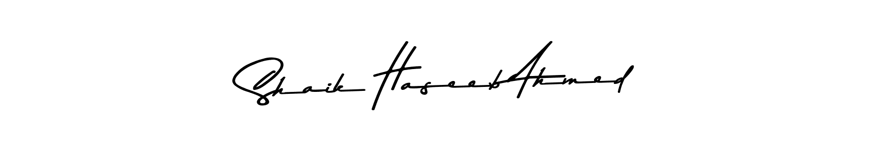 Also You can easily find your signature by using the search form. We will create Shaik Haseeb Ahmed name handwritten signature images for you free of cost using Asem Kandis PERSONAL USE sign style. Shaik Haseeb Ahmed signature style 9 images and pictures png