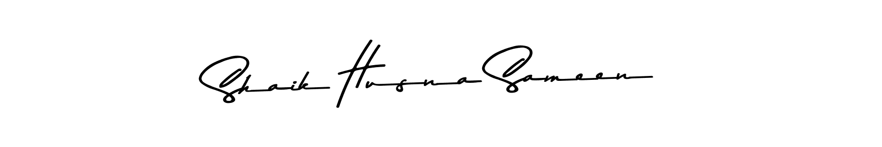 Design your own signature with our free online signature maker. With this signature software, you can create a handwritten (Asem Kandis PERSONAL USE) signature for name Shaik Husna Sameen. Shaik Husna Sameen signature style 9 images and pictures png