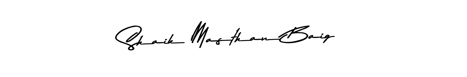 Use a signature maker to create a handwritten signature online. With this signature software, you can design (Asem Kandis PERSONAL USE) your own signature for name Shaik Masthan Baig. Shaik Masthan Baig signature style 9 images and pictures png