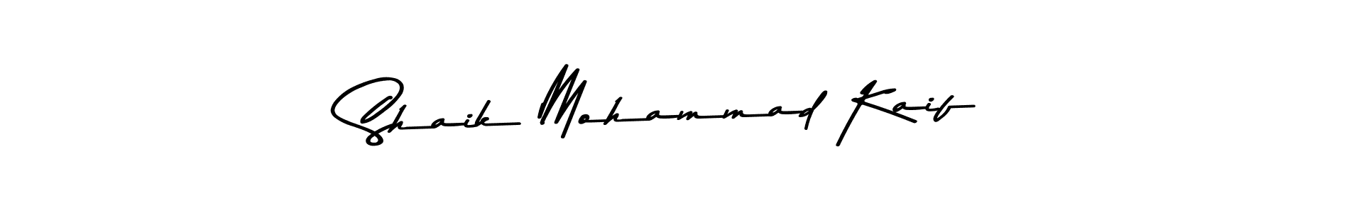 Design your own signature with our free online signature maker. With this signature software, you can create a handwritten (Asem Kandis PERSONAL USE) signature for name Shaik Mohammad Kaif. Shaik Mohammad Kaif signature style 9 images and pictures png