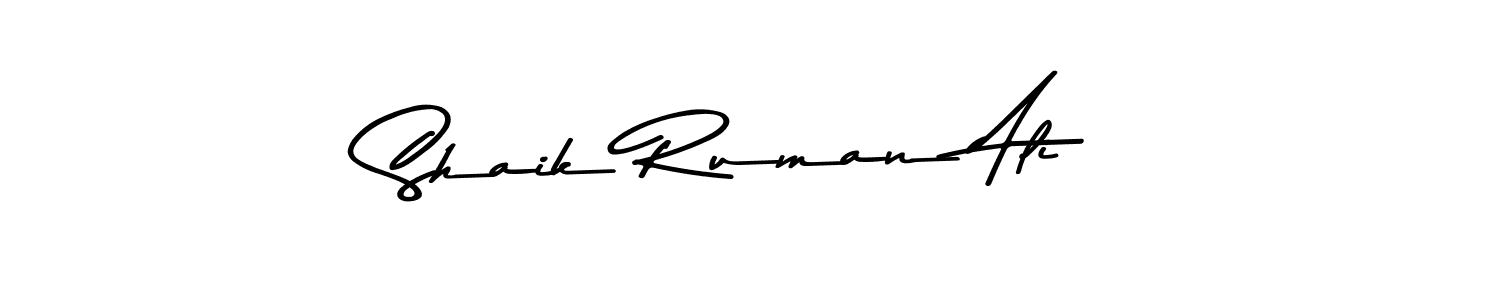 Make a beautiful signature design for name Shaik Ruman Ali. Use this online signature maker to create a handwritten signature for free. Shaik Ruman Ali signature style 9 images and pictures png