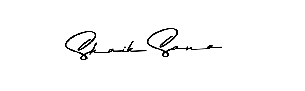 Design your own signature with our free online signature maker. With this signature software, you can create a handwritten (Asem Kandis PERSONAL USE) signature for name Shaik Sana. Shaik Sana signature style 9 images and pictures png