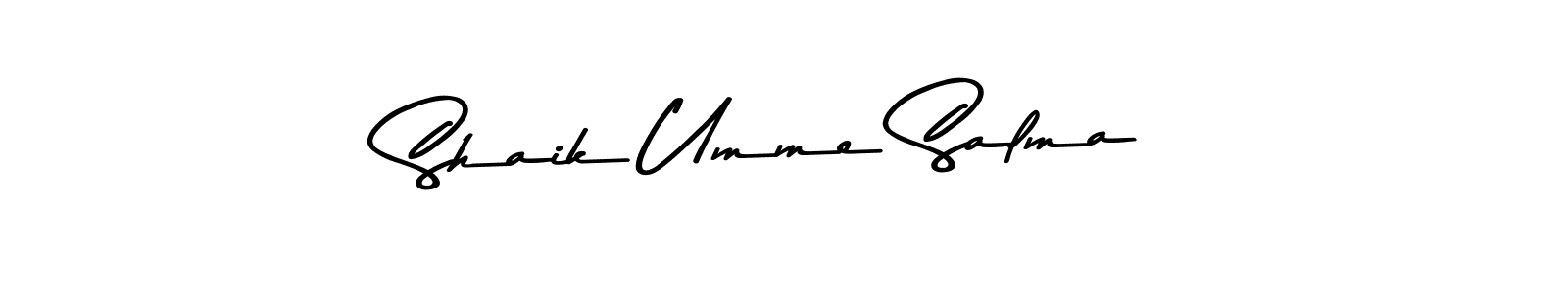 Shaik Umme Salma stylish signature style. Best Handwritten Sign (Asem Kandis PERSONAL USE) for my name. Handwritten Signature Collection Ideas for my name Shaik Umme Salma. Shaik Umme Salma signature style 9 images and pictures png