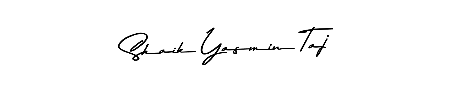 Use a signature maker to create a handwritten signature online. With this signature software, you can design (Asem Kandis PERSONAL USE) your own signature for name Shaik Yasmin Taj. Shaik Yasmin Taj signature style 9 images and pictures png