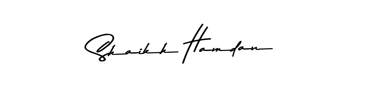 The best way (Asem Kandis PERSONAL USE) to make a short signature is to pick only two or three words in your name. The name Shaikh Hamdan include a total of six letters. For converting this name. Shaikh Hamdan signature style 9 images and pictures png