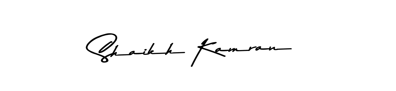 Design your own signature with our free online signature maker. With this signature software, you can create a handwritten (Asem Kandis PERSONAL USE) signature for name Shaikh Kamran. Shaikh Kamran signature style 9 images and pictures png