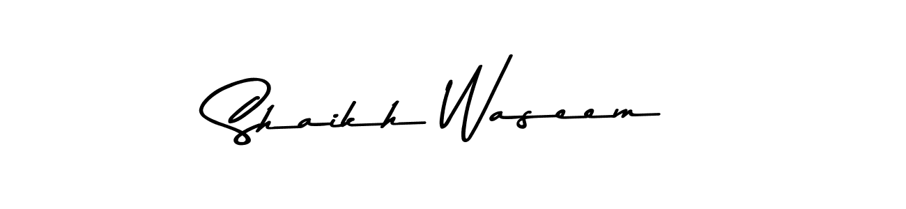 The best way (Asem Kandis PERSONAL USE) to make a short signature is to pick only two or three words in your name. The name Shaikh Waseem include a total of six letters. For converting this name. Shaikh Waseem signature style 9 images and pictures png