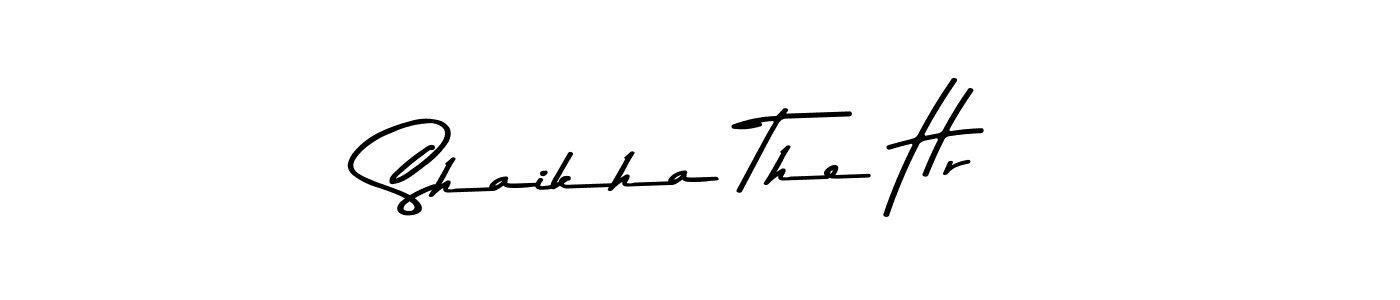 Make a beautiful signature design for name Shaikha The Hr. With this signature (Asem Kandis PERSONAL USE) style, you can create a handwritten signature for free. Shaikha The Hr signature style 9 images and pictures png