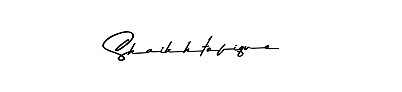 Create a beautiful signature design for name Shaikhtofique. With this signature (Asem Kandis PERSONAL USE) fonts, you can make a handwritten signature for free. Shaikhtofique signature style 9 images and pictures png