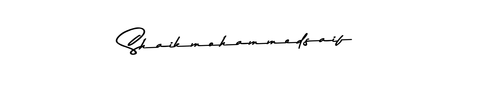 Create a beautiful signature design for name Shaikmohammedsaif. With this signature (Asem Kandis PERSONAL USE) fonts, you can make a handwritten signature for free. Shaikmohammedsaif signature style 9 images and pictures png