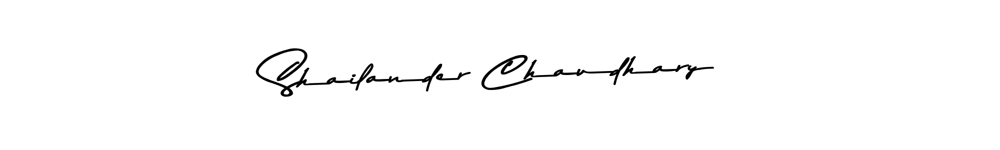 Create a beautiful signature design for name Shailander Chaudhary. With this signature (Asem Kandis PERSONAL USE) fonts, you can make a handwritten signature for free. Shailander Chaudhary signature style 9 images and pictures png