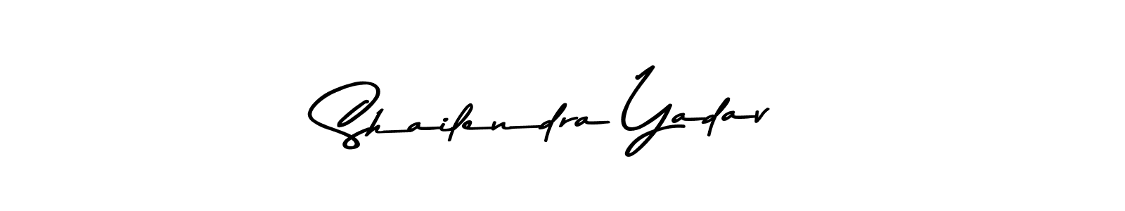 How to make Shailendra Yadav name signature. Use Asem Kandis PERSONAL USE style for creating short signs online. This is the latest handwritten sign. Shailendra Yadav signature style 9 images and pictures png