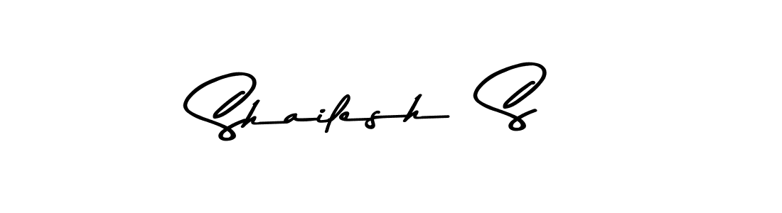 Make a beautiful signature design for name Shailesh  S. With this signature (Asem Kandis PERSONAL USE) style, you can create a handwritten signature for free. Shailesh  S signature style 9 images and pictures png