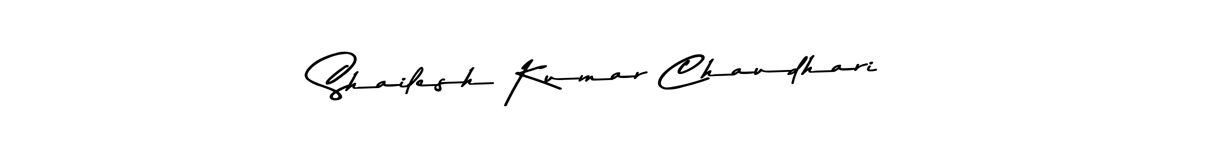 How to make Shailesh Kumar Chaudhari name signature. Use Asem Kandis PERSONAL USE style for creating short signs online. This is the latest handwritten sign. Shailesh Kumar Chaudhari signature style 9 images and pictures png
