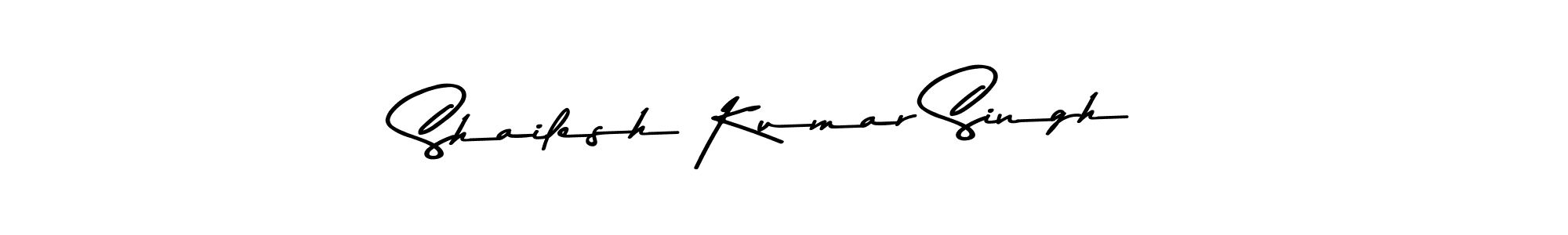 Make a beautiful signature design for name Shailesh Kumar Singh. With this signature (Asem Kandis PERSONAL USE) style, you can create a handwritten signature for free. Shailesh Kumar Singh signature style 9 images and pictures png