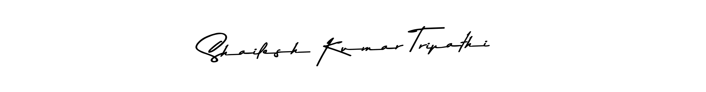 How to make Shailesh Kumar Tripathi name signature. Use Asem Kandis PERSONAL USE style for creating short signs online. This is the latest handwritten sign. Shailesh Kumar Tripathi signature style 9 images and pictures png