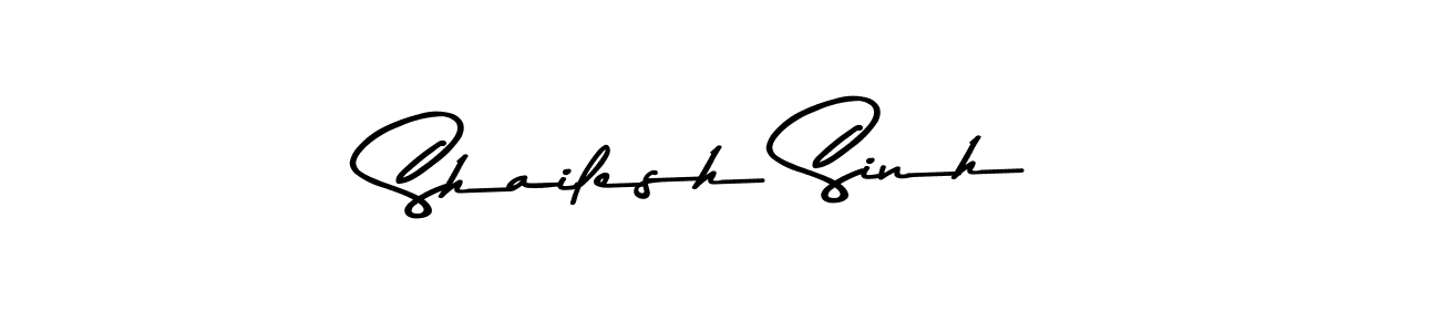 Shailesh Sinh stylish signature style. Best Handwritten Sign (Asem Kandis PERSONAL USE) for my name. Handwritten Signature Collection Ideas for my name Shailesh Sinh. Shailesh Sinh signature style 9 images and pictures png