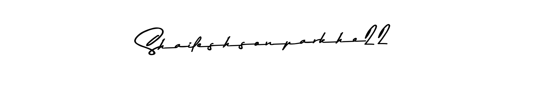 You can use this online signature creator to create a handwritten signature for the name Shaileshsonparkhe22. This is the best online autograph maker. Shaileshsonparkhe22 signature style 9 images and pictures png