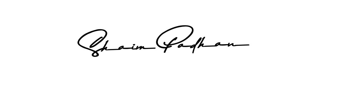 Shaim Padhan stylish signature style. Best Handwritten Sign (Asem Kandis PERSONAL USE) for my name. Handwritten Signature Collection Ideas for my name Shaim Padhan. Shaim Padhan signature style 9 images and pictures png